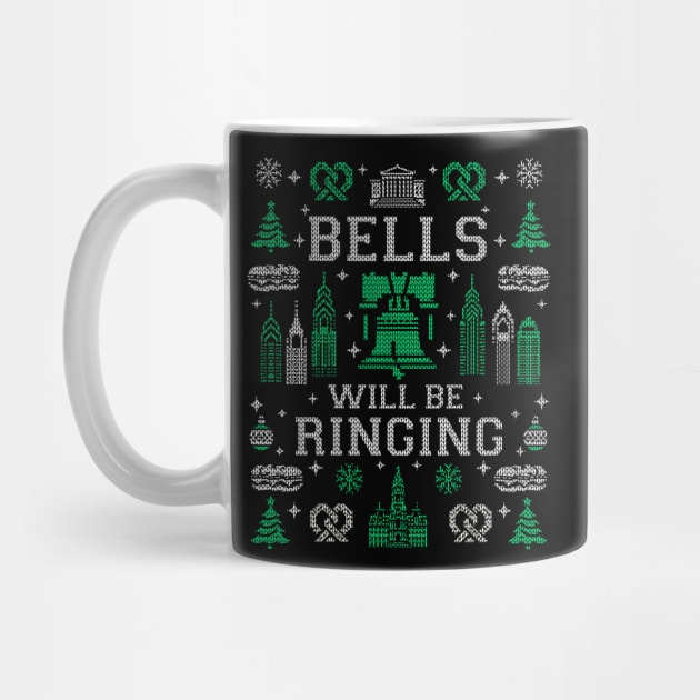 Philadelphia Bells Will Be Ringing Philly Fan Ugly Christmas Sweater Party by TeeCreations